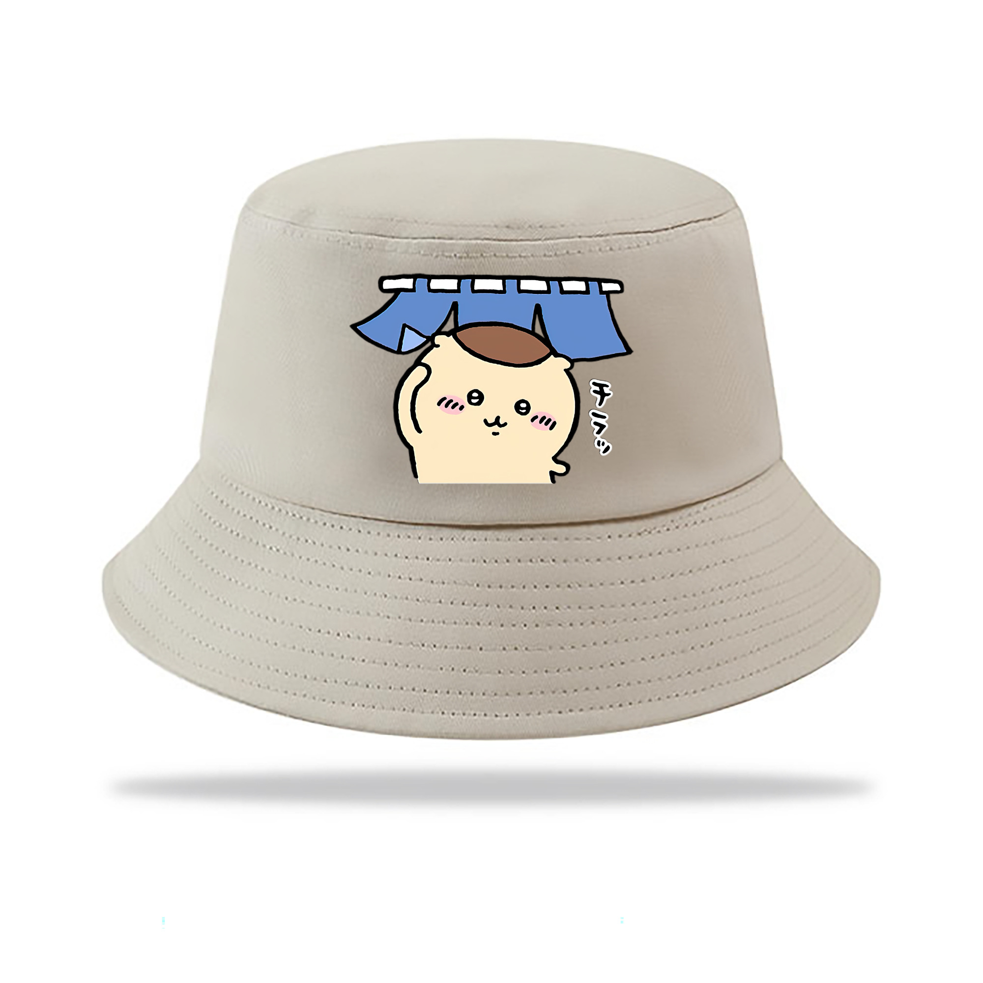 （画像用） ちいかわ くりまんじゅう Chii-kawa kuri manjū アウトドア日除けバケットハット